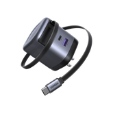 UGREEN Nexode 65W Charger with Retractable USB-C Cable