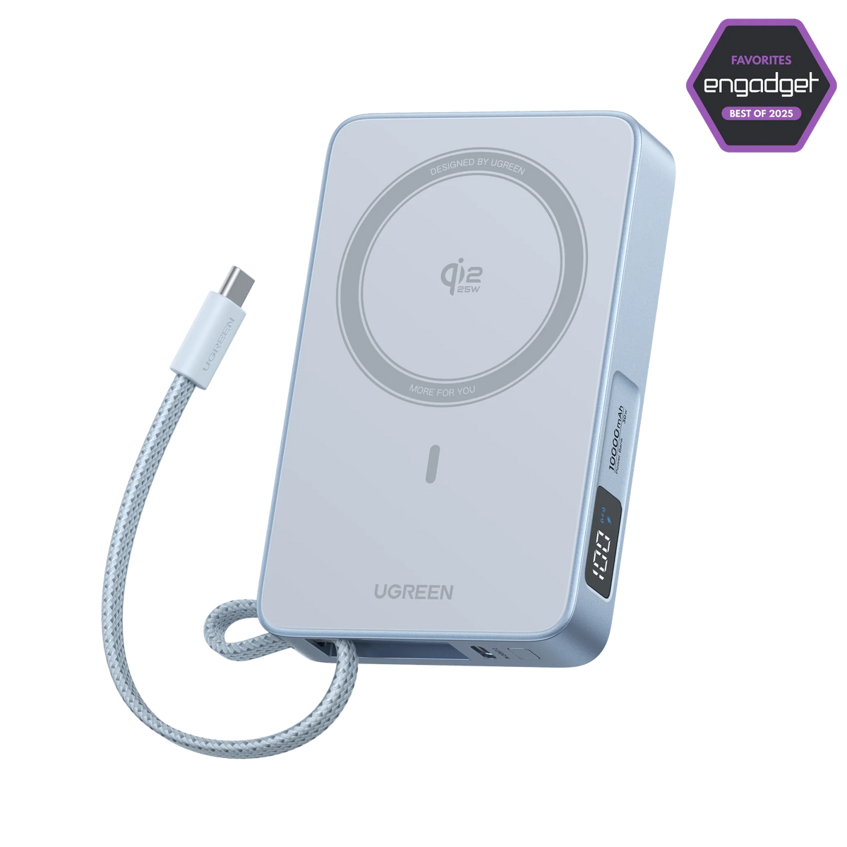 UGREEN MagFlow Magnetic Wireless Power Bank 10000mAh Qi2 25W