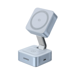 UGREEN MagFlow 2-in-1 Magnetic Wireless Charger (Qi2 25W, MagSafe-Compatible)