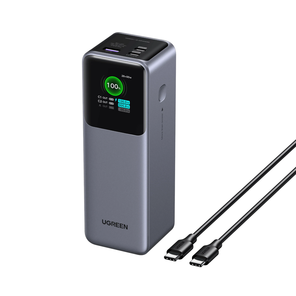 UGREEN Nexode Power Bank 25000mAh 200W with Smart Digital Display